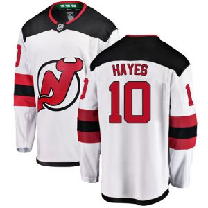 Kinder New Jersey Devils Eishockey Trikot Jimmy Hayes #10 Breakaway Weiß  Fanatics Branded Auswärts